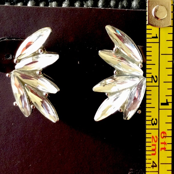 Elegant Rhinestone Earrings - Picture 2 of 4